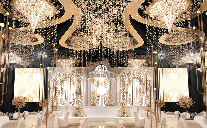 罗平花木兰喜事汇金色大厅效果展示